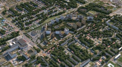 Проект КРТ, аэрофотоснимок территории