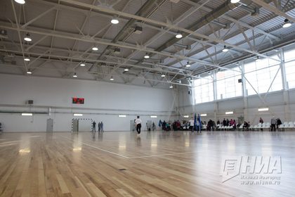 Внутренний вид спортивного зала ФОК на проспекте Кораблестроителей