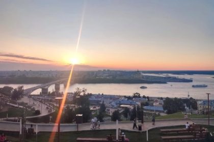 Закат над Нижним Новгородом