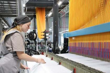 Производство текстильной продукции на предприятии лёгкой промышленности Нижегородской области