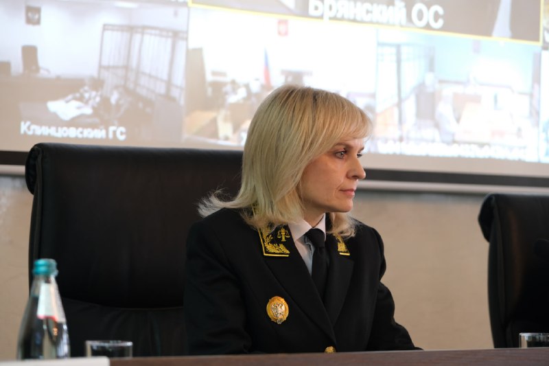 Елена Ендовицкая на совещании судей Брянской области, март 2025 года