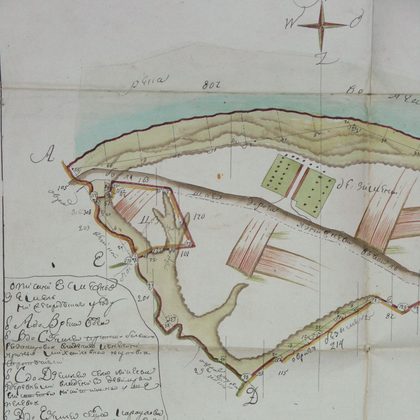 Zimenki. General land survey plan, 1785.