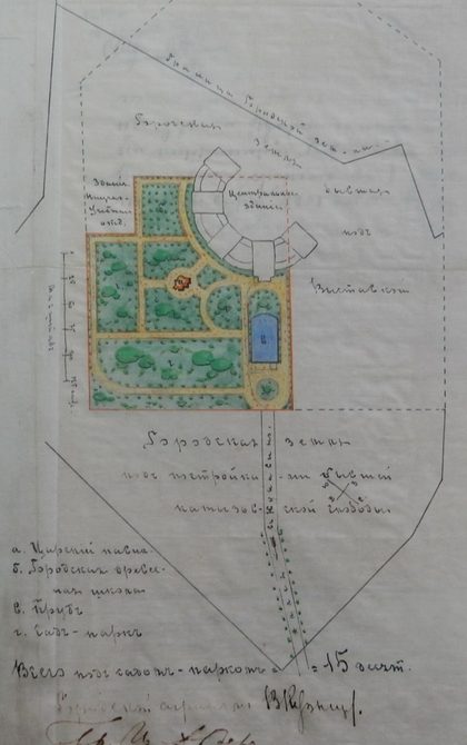 План ярмарочных пакгаузов на Стрелке