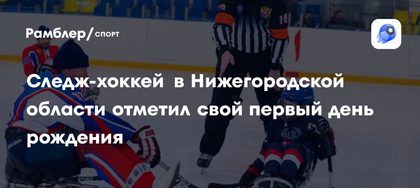 Матч по следж-хоккею в Нижегородской области