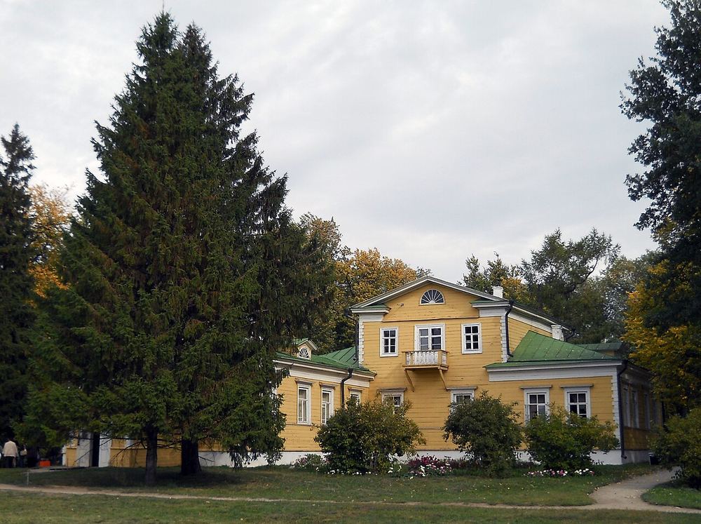 The Pushkin family manor house in Bolshoye Boldino, now the museum