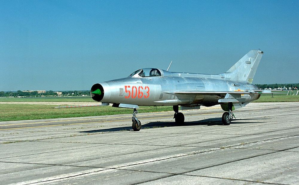 A MiG-21PF in North Vietnamese colours at the National Museum of the United States Air Force; the PF was built in Gorky from 1961