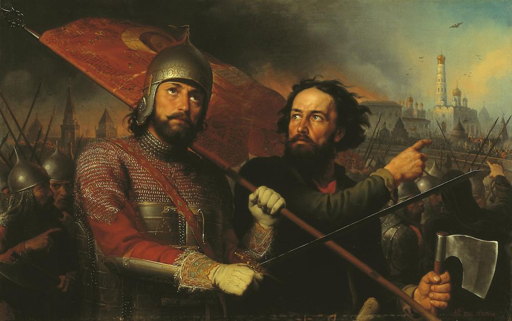 «Минин и Пожарский». Картина М. И. Скотти, 1850 год