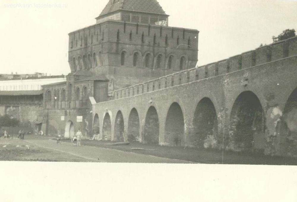 Аркада кремлёвской стены. Горький, 1940–1950-е