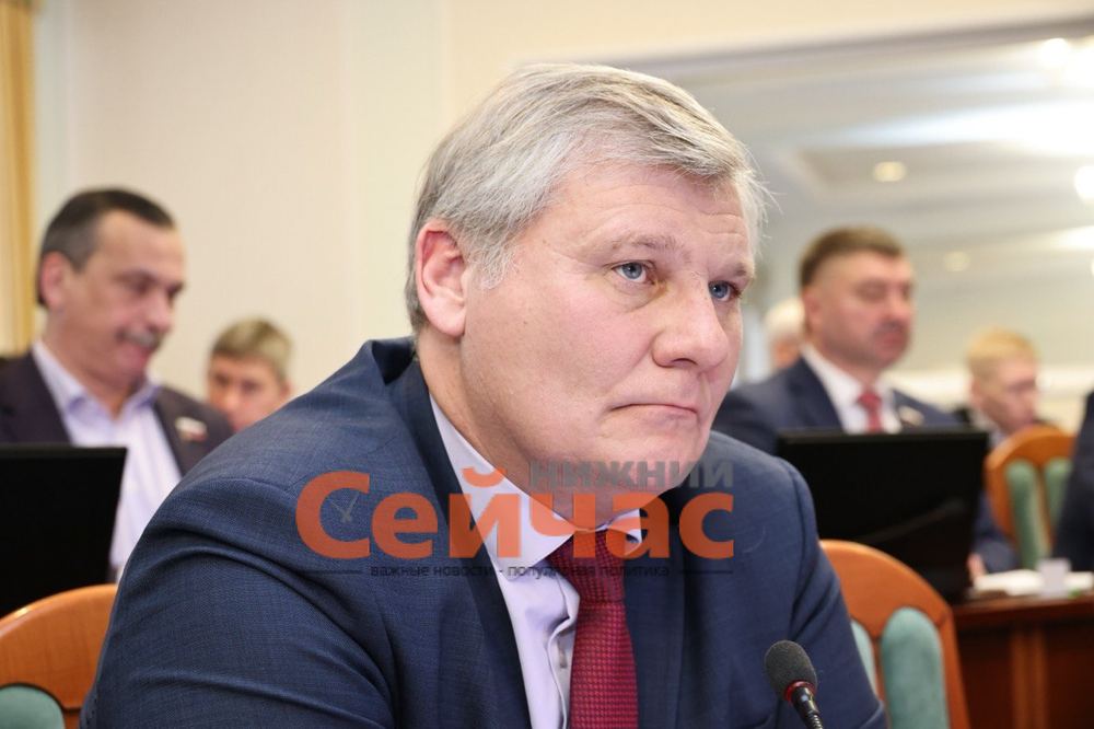 Роман Кабешев на заседании Законодательного собрания Нижегородской области, 2026 год