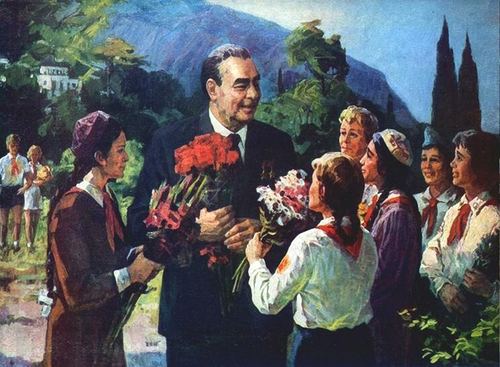 Artist I. Penzov. "A Happy Childhood." 1978