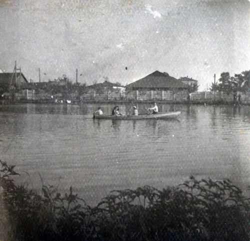 Bogorodsk. Boating on Kabatskoye Lake. 1953