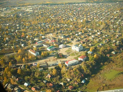 Aerial view of the settlement