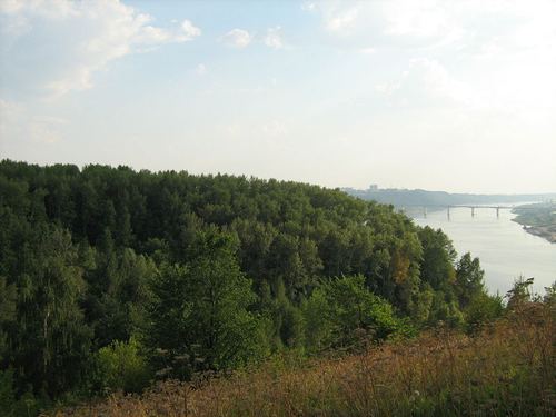 Nature of Prioksky District and Myzinskiy Bridge