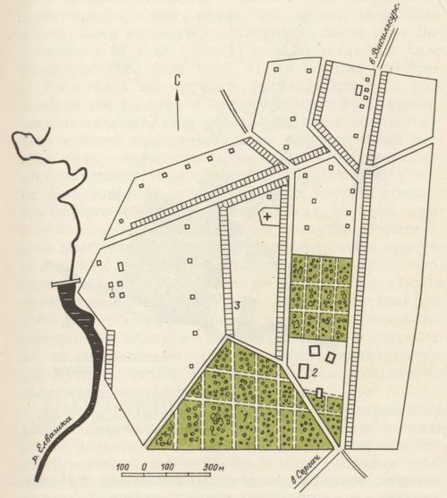 Plan of Vorotynets. Late 18th century