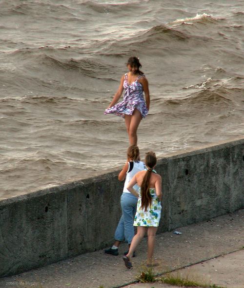Sokolskoye girls on the Volga River
