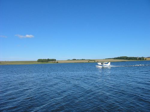 Гидросамолет Jabiru UL на поплавках. Горьковское море . Река Юг